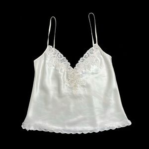 Gold Label Victoria’s Secret White Satin Cami S